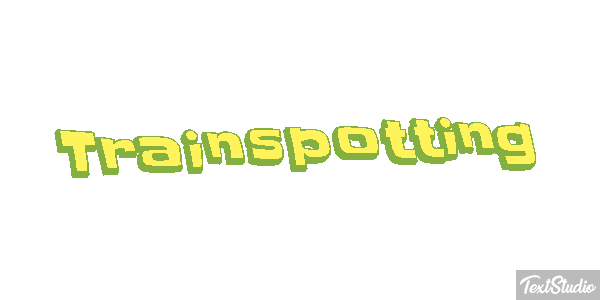 Trainspotting Text effect