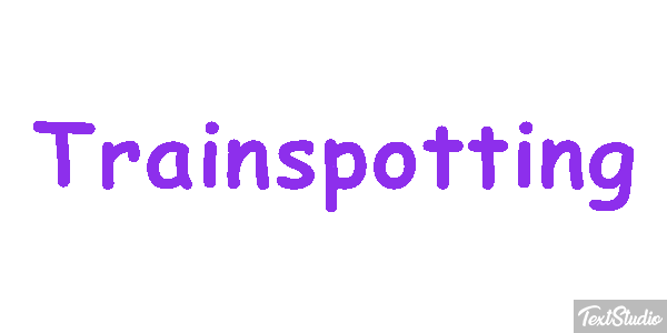 Trainspotting Text effect