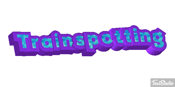 Trainspotting Text effect