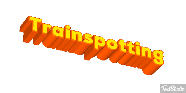 Trainspotting Text effect