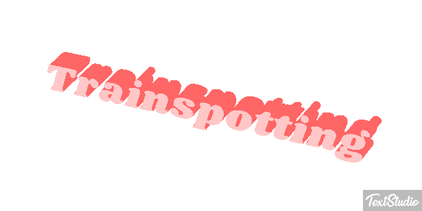 Trainspotting Text effect