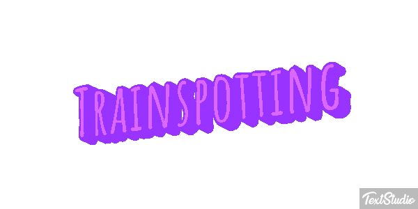 Trainspotting Text effect