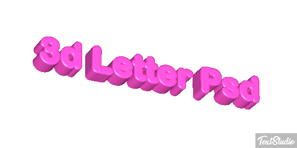 3D Letter Psd Text effect