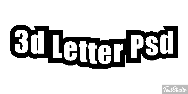 3D Letter Psd Text effect