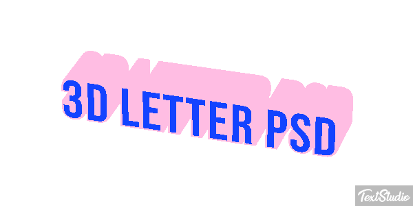 3D Letter Psd Text effect