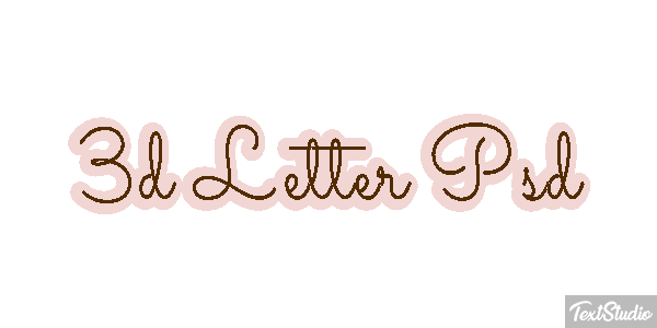 3D Letter Psd Text effect