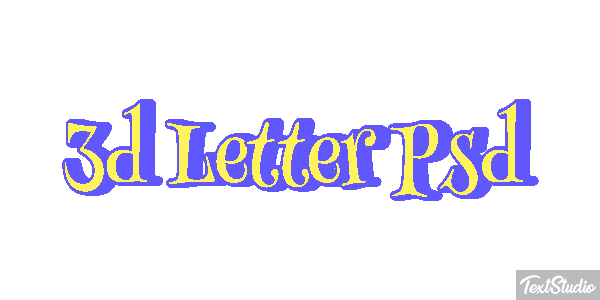 3D Letter Psd Text effect