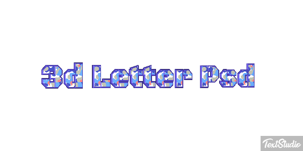 3D Letter Psd Text effect