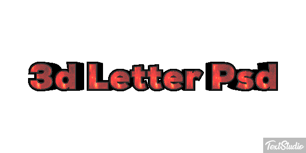 3D Letter Psd Text effect