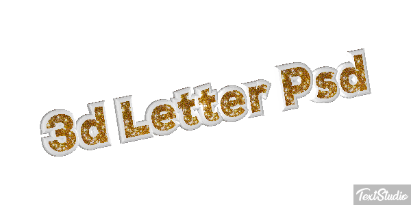3D Letter Psd Text effect