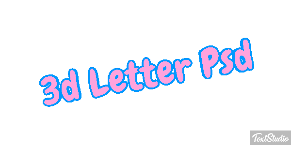 3D Letter Psd Text effect