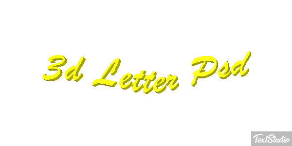 3D Letter Psd Text effect