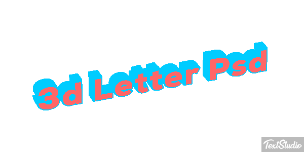 3D Letter Psd Text effect