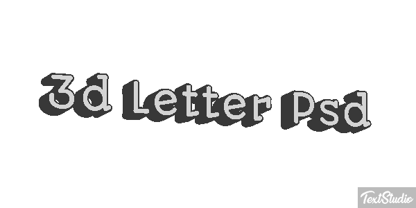 3D Letter Psd Text effect