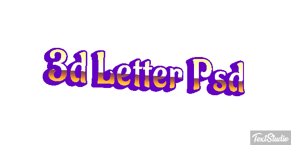 3D Letter Psd Text effect