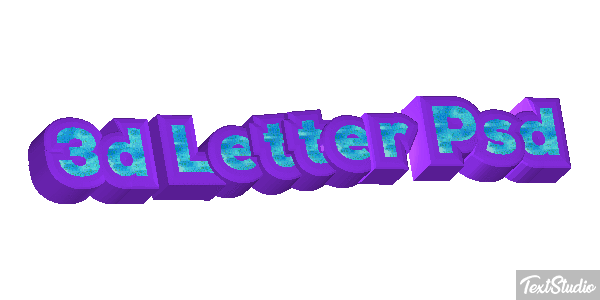 3D Letter Psd Text effect
