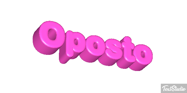 Oposto Tekst effect
