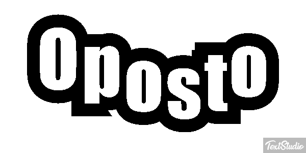 Oposto Tekst effect
