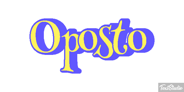 Oposto Tekst effect