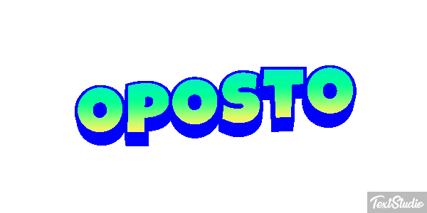 Oposto Tekst effect