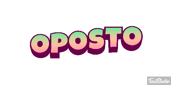 Oposto Tekst effect