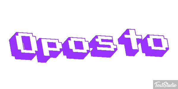 Oposto Tekst effect
