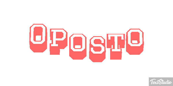 Oposto Tekst effect