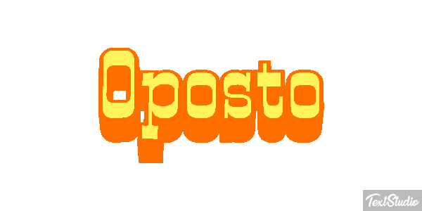 Oposto Tekst effect