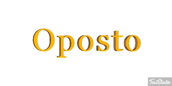 Oposto Tekst effect