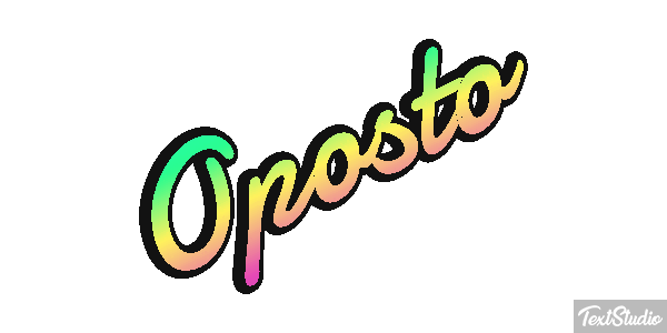 Oposto Tekst effect