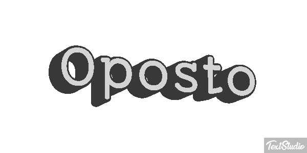 Oposto Tekst effect