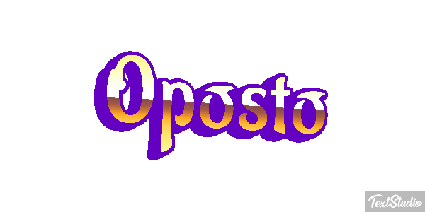 Oposto Tekst effect