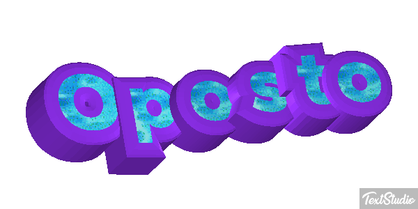 Oposto Tekst effect