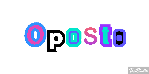 Oposto Tekst effect