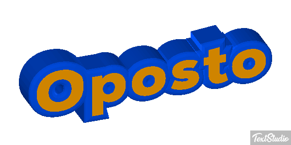 Oposto Tekst effect