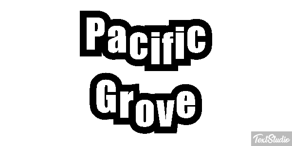 Pacific Grove Texteffekt