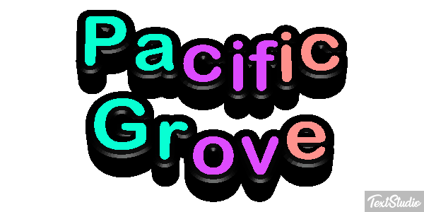 Pacific Grove Texteffekt