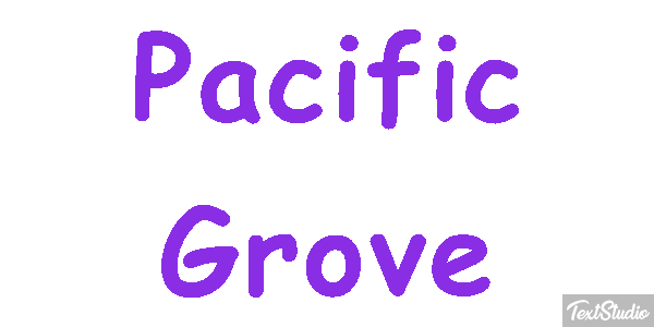 Pacific Grove Texteffekt