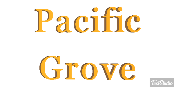 Pacific Grove Texteffekt