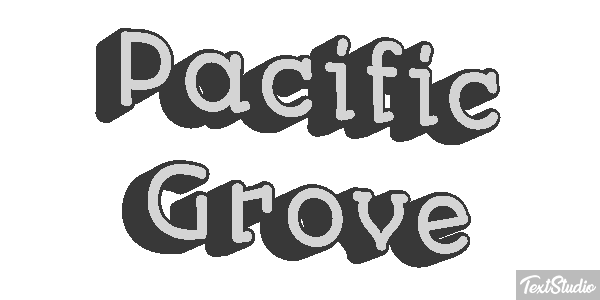 Pacific Grove Texteffekt