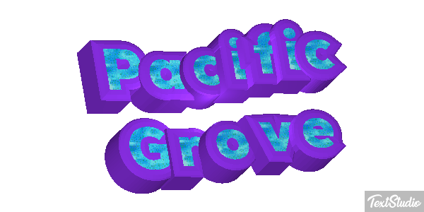 Pacific Grove Texteffekt