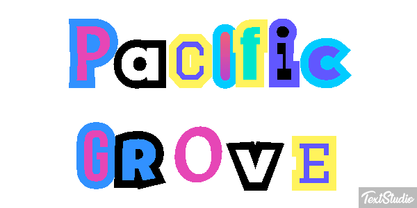 Pacific Grove Texteffekt