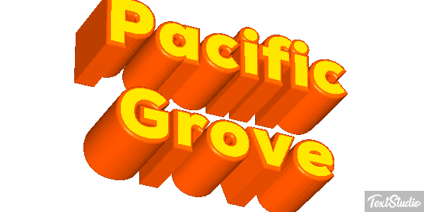 Pacific Grove Texteffekt