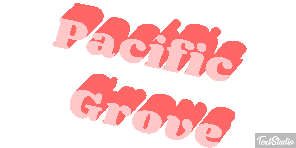 Pacific Grove Texteffekt