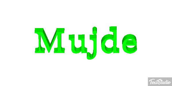 Müjde Efeito do texto