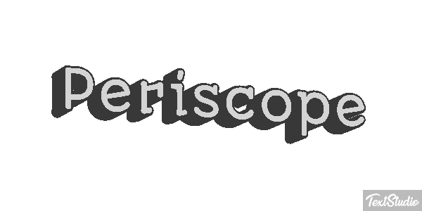 Periscope Effet de texte