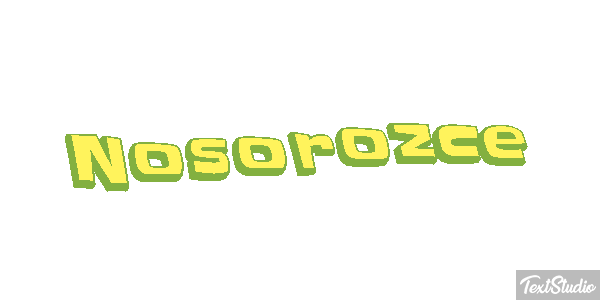 Nosorożce Efekt tekstowy
