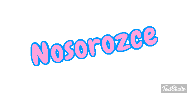 Nosorożce Efekt tekstowy