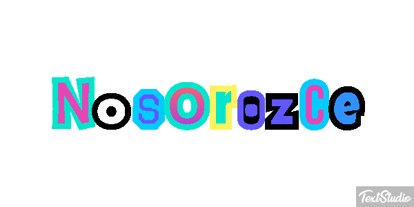 Nosorożce Efekt tekstowy