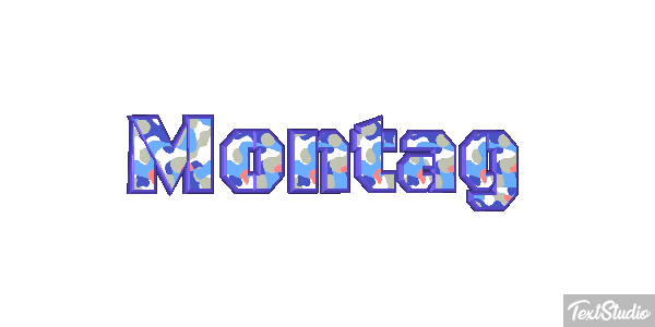 Montag Texteffekt